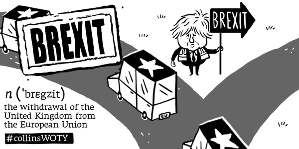 Scriberia 2D animation studio London Collins' word of the year 2016 Brexit social media