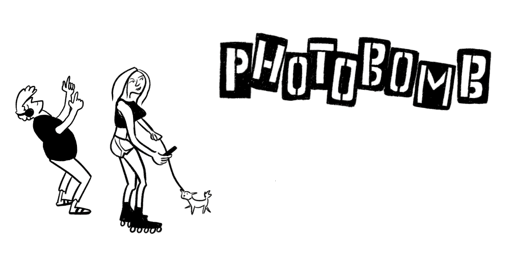 Scriberia 2D animation studio London Collins' word of the year 2014 photobomb social media